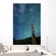 Aurora above Totem Pole Wall Decal
