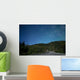 Aurora above Totem Poles Wall Decal