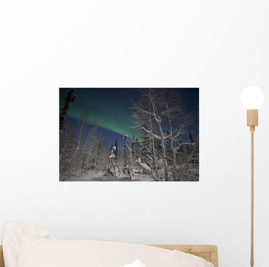 Green Aurora Prelude Lake Wall Decal