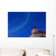 Aurora over Church Wall Decal