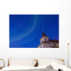Aurora over Church Wall Decal