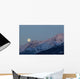 Moon and Alpenglow Wall Decal Design 1