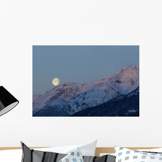 Moon and Alpenglow Wall Decal Design 1