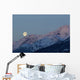 Moon and Alpenglow Wall Decal Design 1