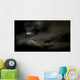 Harvest Moon through Clouds Wall Decal