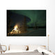 Aurora above Aurora Village Wall Decal Design 3