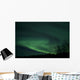 Green Aurora above Far Wall Decal Design 4