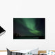 Green Aurora above Far Wall Mural