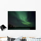 Green Aurora above Far Wall Mural