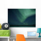 Green Aurora above Far Wall Decal Design 2