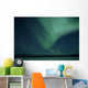Green Aurora above Far Wall Decal Design 2