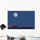 Full Moon Alpenglow Wall Decal Design 2
