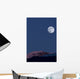 Full Moon Alpenglow Wall Decal Design 1