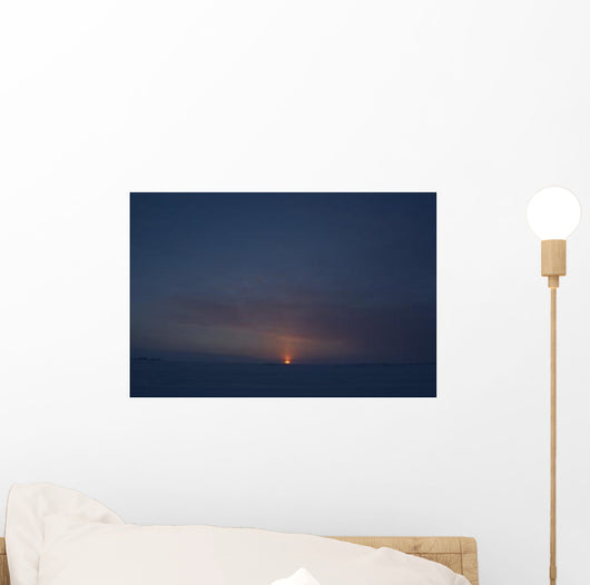 Sunset from Dettah Ice Wall Decal Design 2