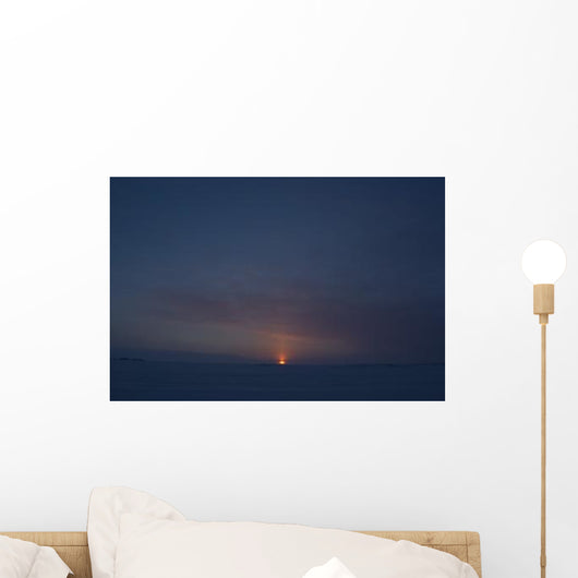 Sunset from Dettah Ice Wall Decal Design 2