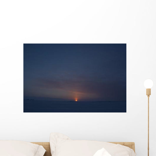 Sunset from Dettah Ice Wall Decal Design 2
