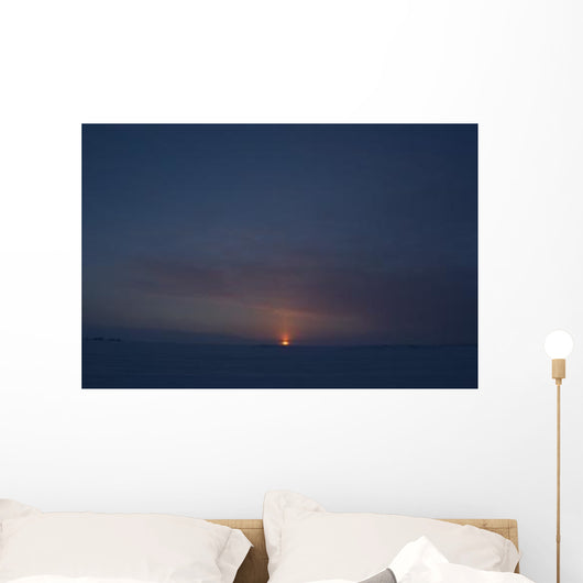 Sunset from Dettah Ice Wall Decal Design 2