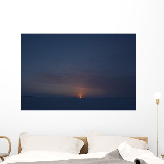Sunset from Dettah Ice Wall Decal Design 2