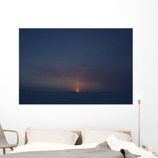 Sunset from Dettah Ice Wall Decal Design 2