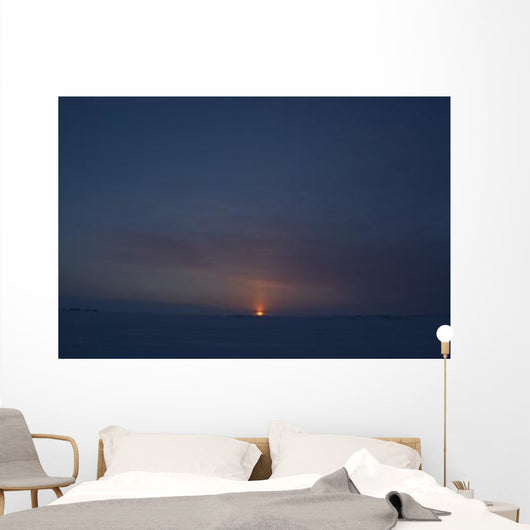Sunset from Dettah Ice Wall Decal Design 2