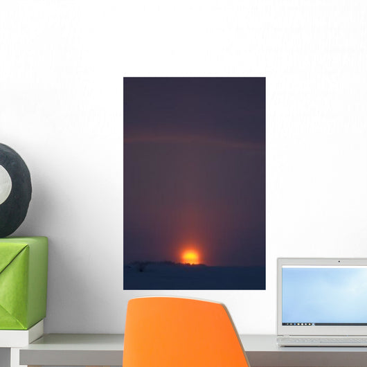 Sunset from Dettah Ice Wall Decal Design 1