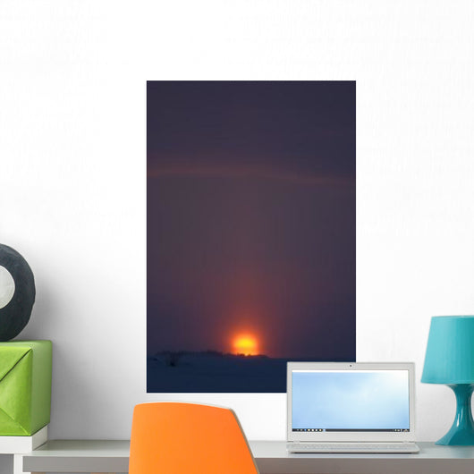 Sunset from Dettah Ice Wall Decal Design 1