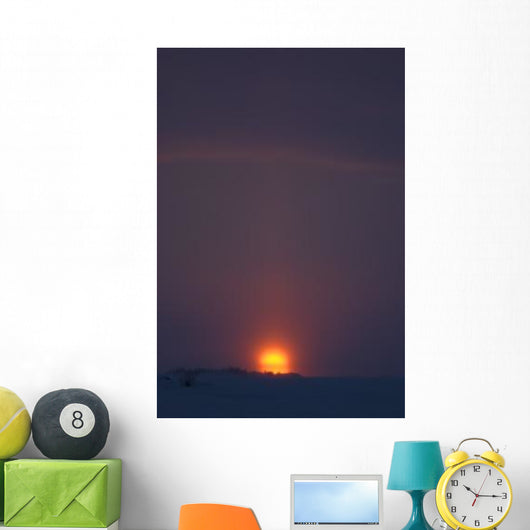 Sunset from Dettah Ice Wall Decal Design 1