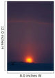 Sunset from Dettah Ice Wall Decal Design 1