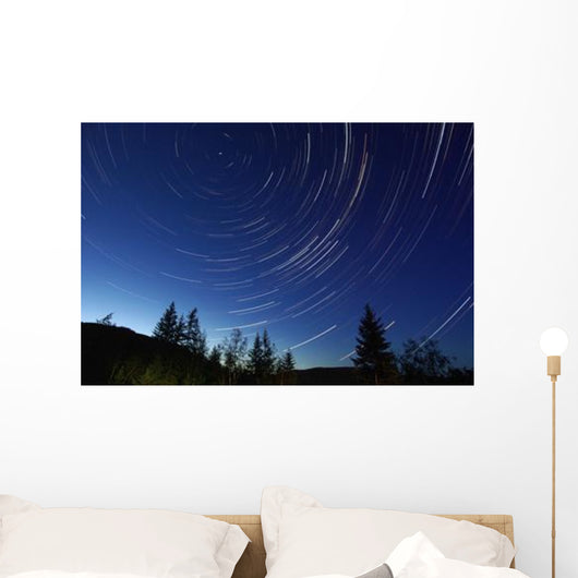Star Trails Dusk Wall Decal Design 2