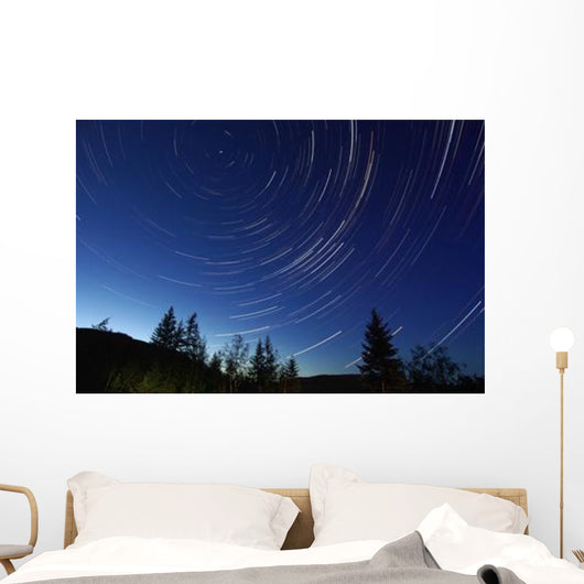 Star Trails Dusk Wall Decal Design 2