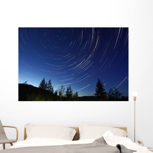 Star Trails Dusk Wall Decal Design 2