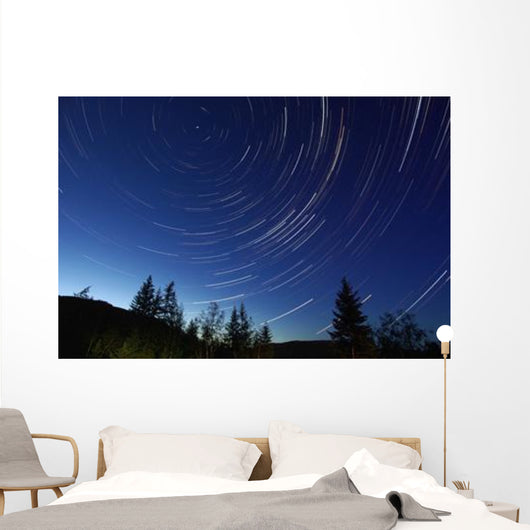 Star Trails Dusk Wall Decal Design 2