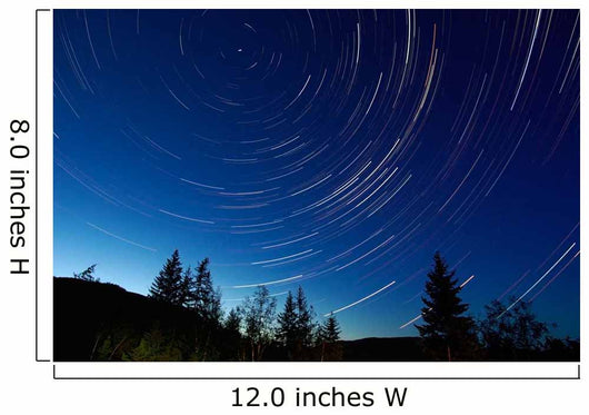 Star Trails Dusk Wall Decal Design 2