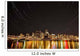 Star Trails above Downtown Wall Decal