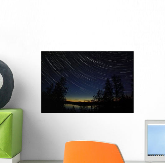 Star Trails Dusk Wall Decal Design 1