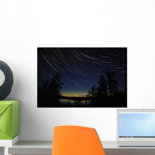 Star Trails Dusk Wall Decal Design 1