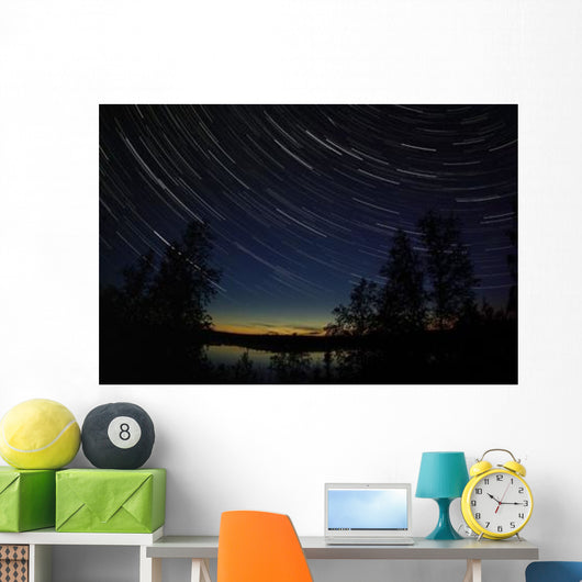 Star Trails Dusk Wall Decal Design 1