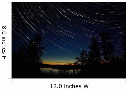 Star Trails Dusk Wall Decal Design 1