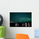 Aurora above Aurora Village Wall Decal Design 1