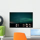 Aurora above Aurora Village Wall Decal Design 1