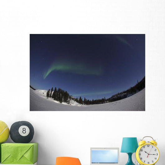 Aurora over Vee Lake Wall Decal Design 3