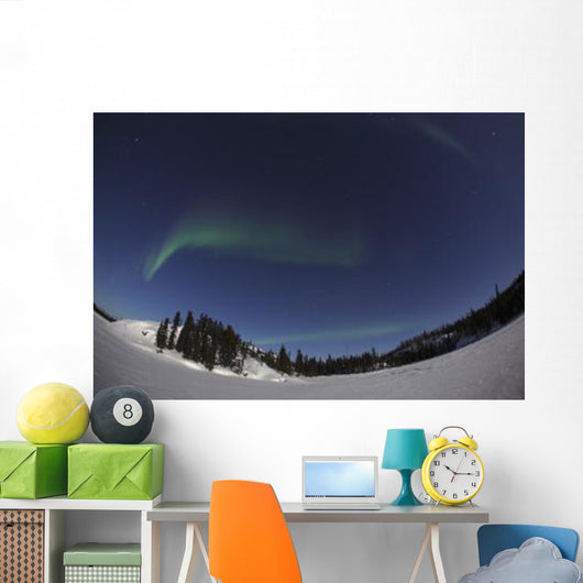 Aurora over Vee Lake Wall Decal Design 3