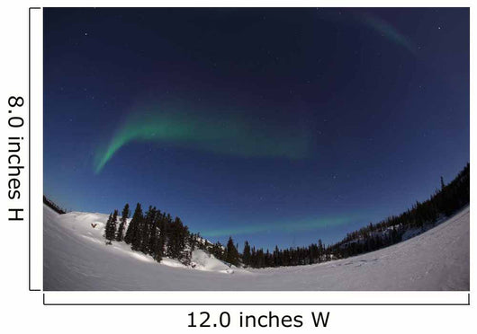 Aurora over Vee Lake Wall Decal Design 3