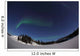 Aurora over Vee Lake Wall Decal Design 3