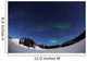 Aurora over Vee Lake Wall Decal Design 2