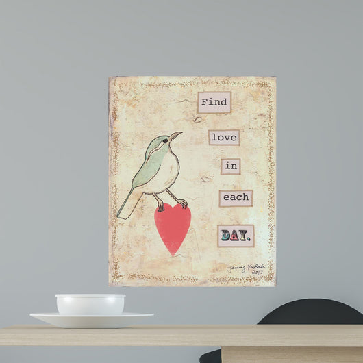 Find Love Each Day Wall Decal