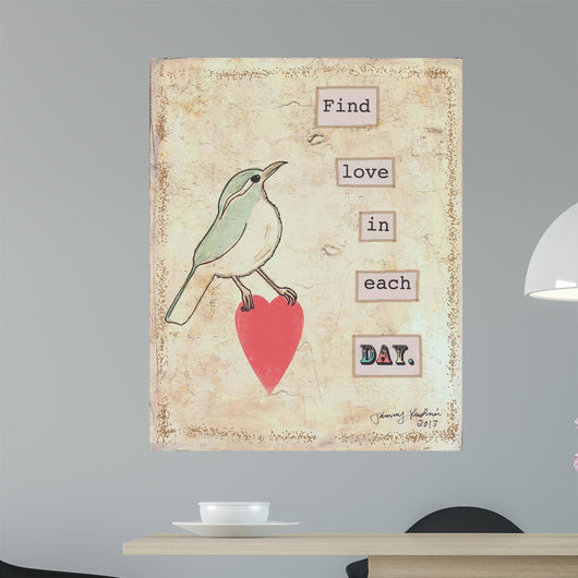 Find Love Each Day Wall Decal