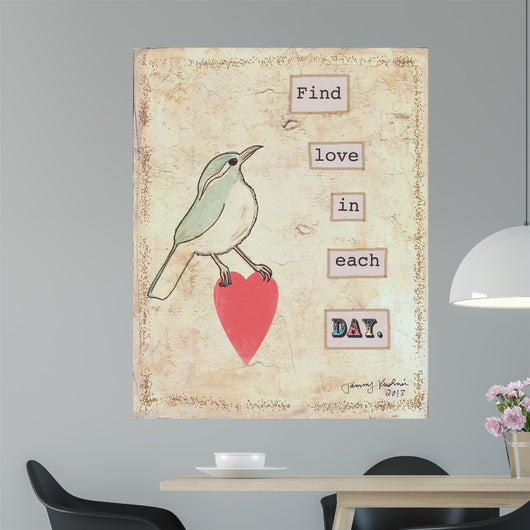 Find Love Each Day Wall Decal
