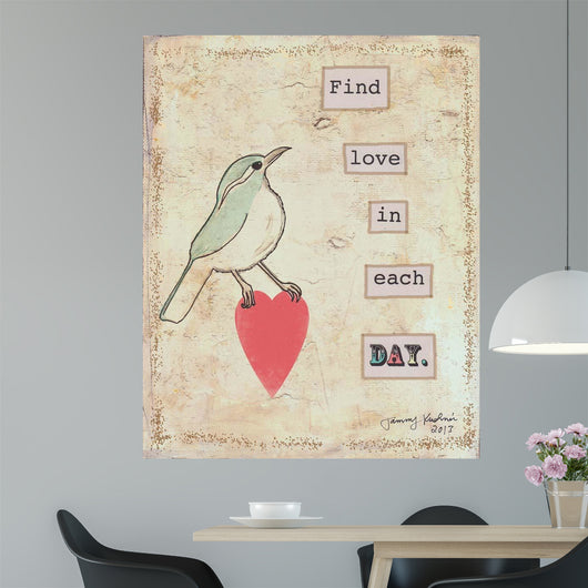 Find Love Each Day Wall Decal