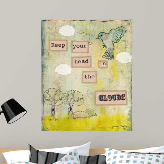 Keep Your Head Clouds Wall Decal